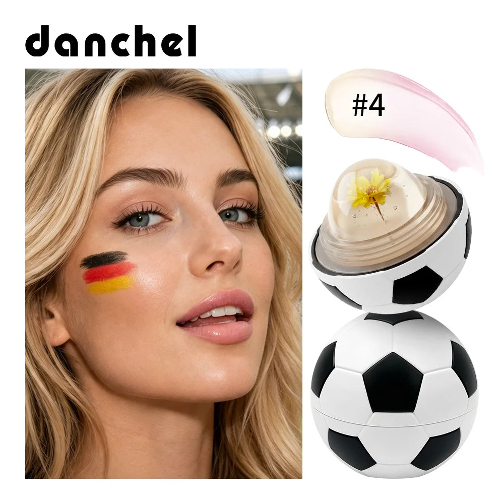 Kick & Glow Spherical Soccer Lip Balm Dual Temperature pH Adaptive Color Changing Flower Infused Long Lasting Deep Hydrating Lip Peaceful Pleasures Health and Wellness color4