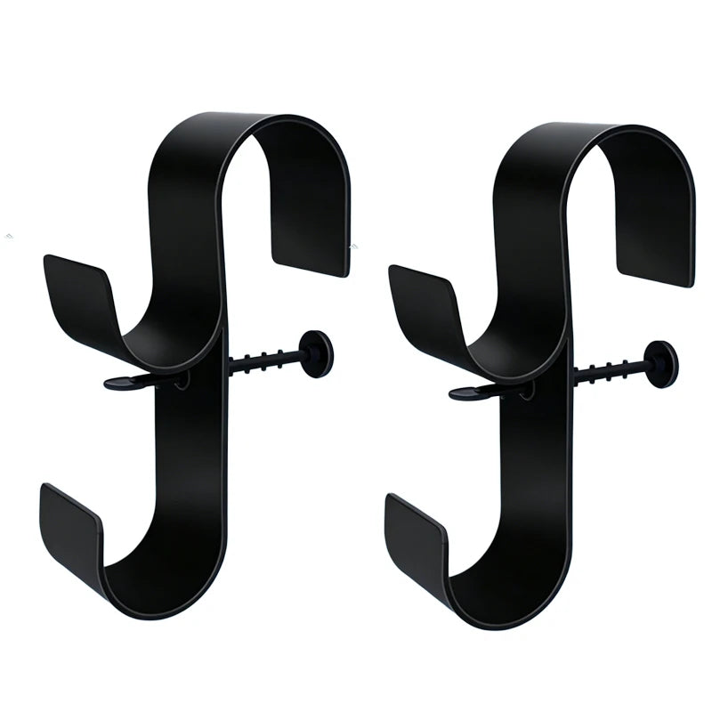 Adjustable Pool Pole Hanger & Leaf Skimmer Net Holder Pool Pole Hanger Peaceful Pleasures Health and Wellness 2Pcs