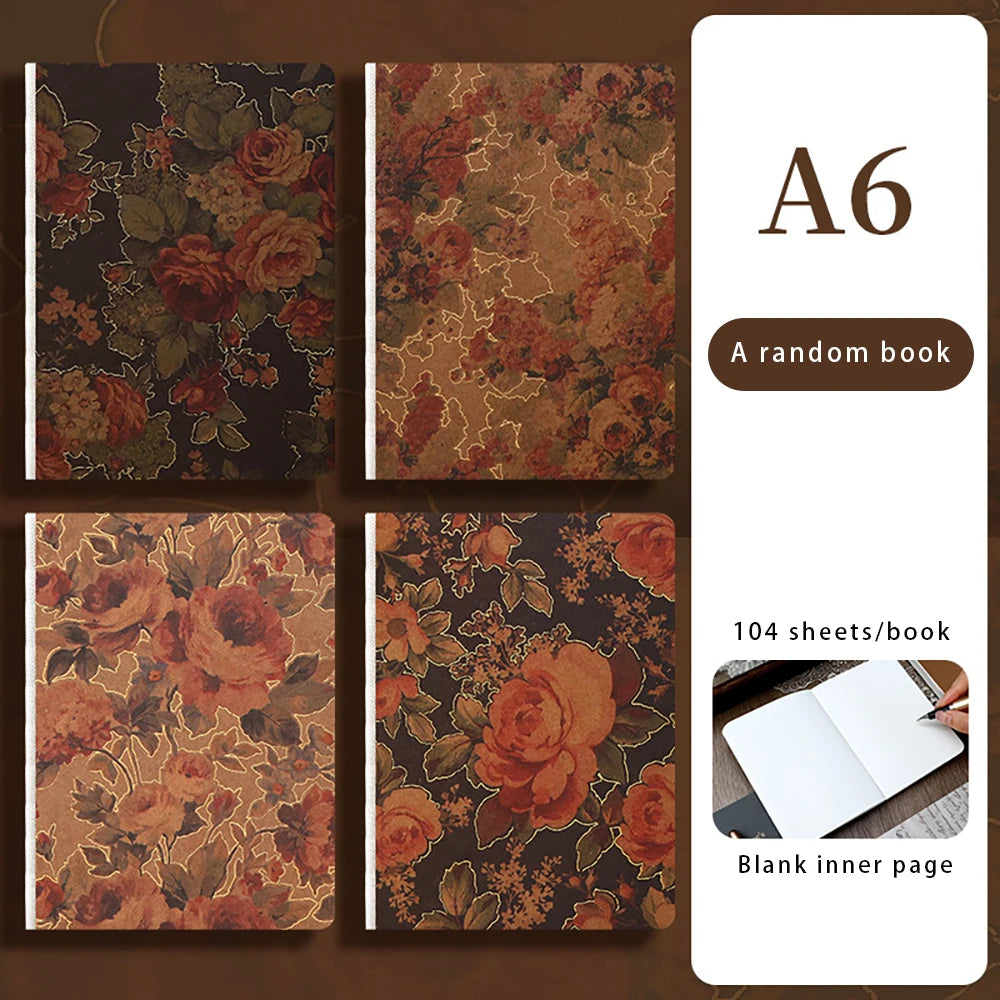 Vintage A6 Art Handbooks 104 Sheets Thickened High-value Notebook