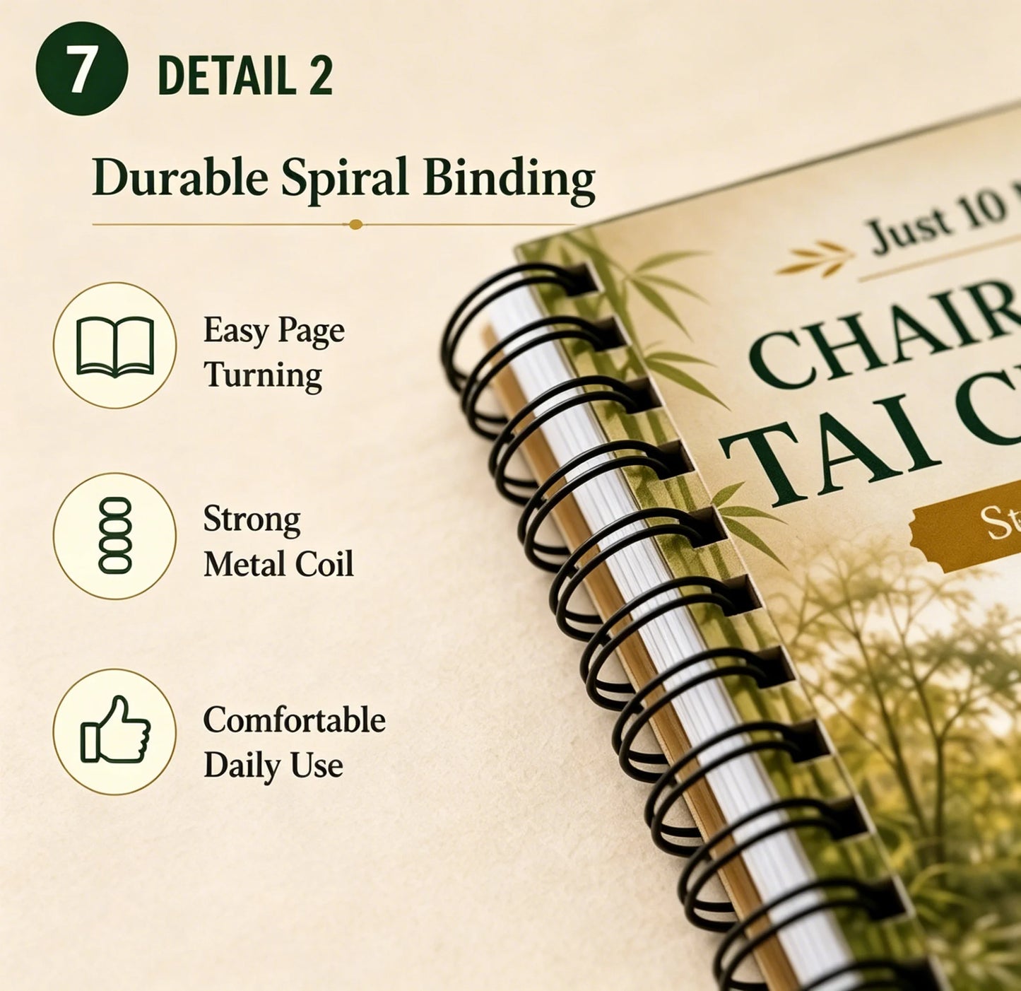Chair Supported Tai Chi Walking 28 Day Plan Notebook A5 Spiral
