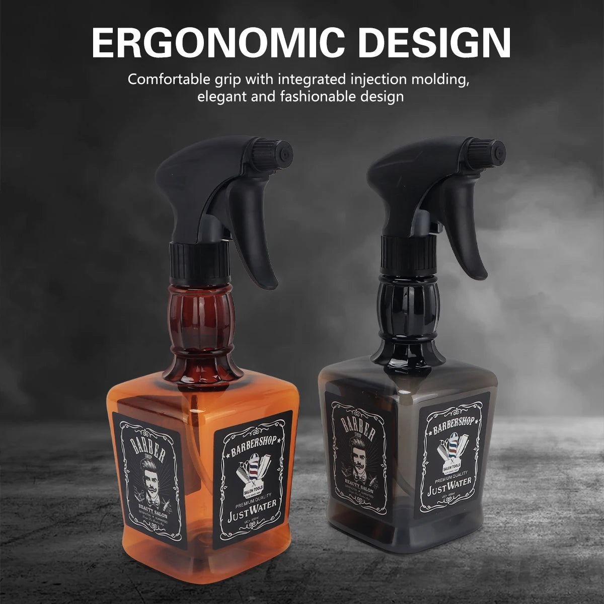 Hairdressing Retro Spray Bottle High Pressure Water Can Barber Stylist Fine Mist Sprayer Refillable Container Barber Supplies Peaceful Pleasures Health and Wellness