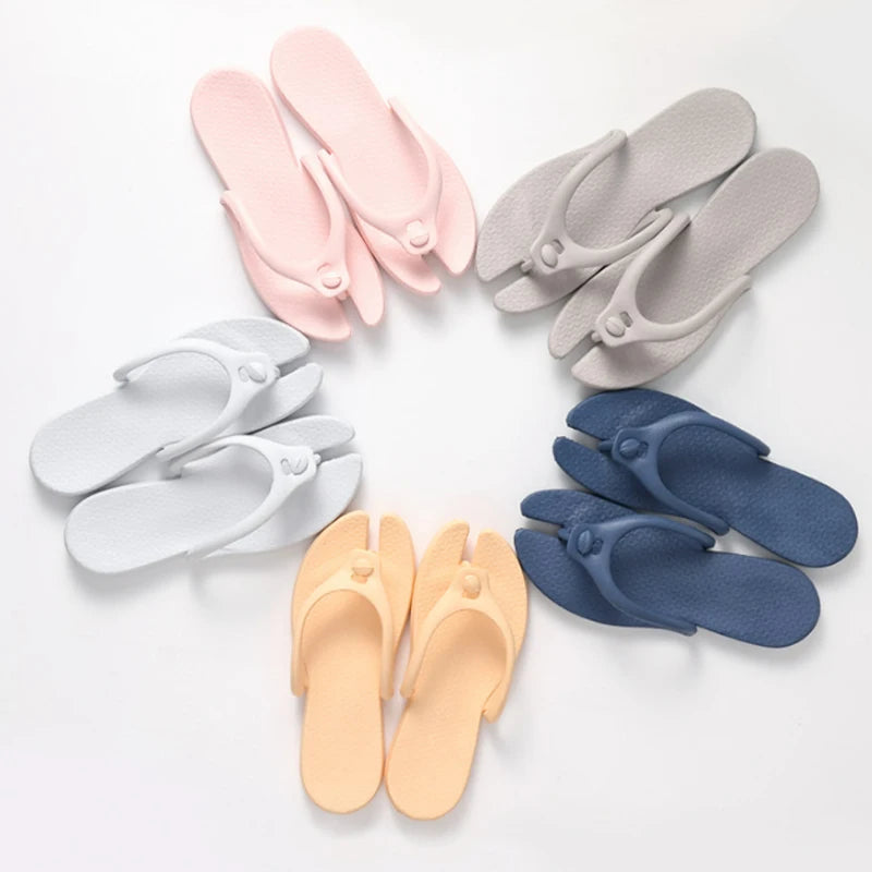 Women's Foldable Travel Flip-Flops | Summer Beach Flat Sandals