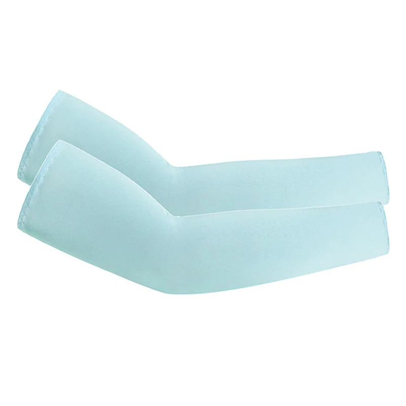 Unisex Cooling Arm Sleeves Elbow Cover Cycling Run Fishing UV Sun Protection Outdo Cool Arm Sleeves Peaceful Pleasures Health and Wellness Blue