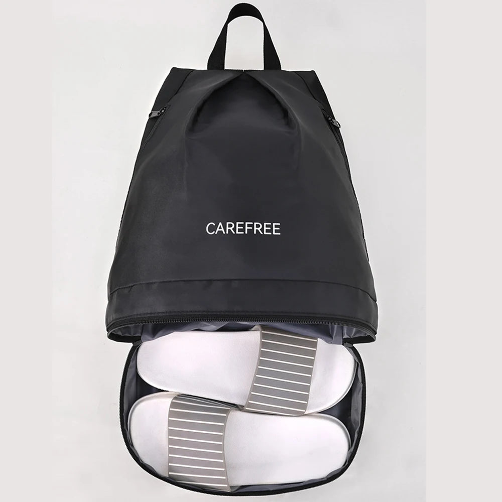 Swimming Backpack Beach Bag Shoe Compartment Dry Wet Separated Sports