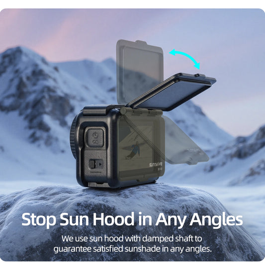 Dual-Function For DJI Action 6 Detachable Bezel With Removable Light Shield Protective Plate And Shock-Resistant Accessories Peaceful Pleasures Health and Wellness Default Title