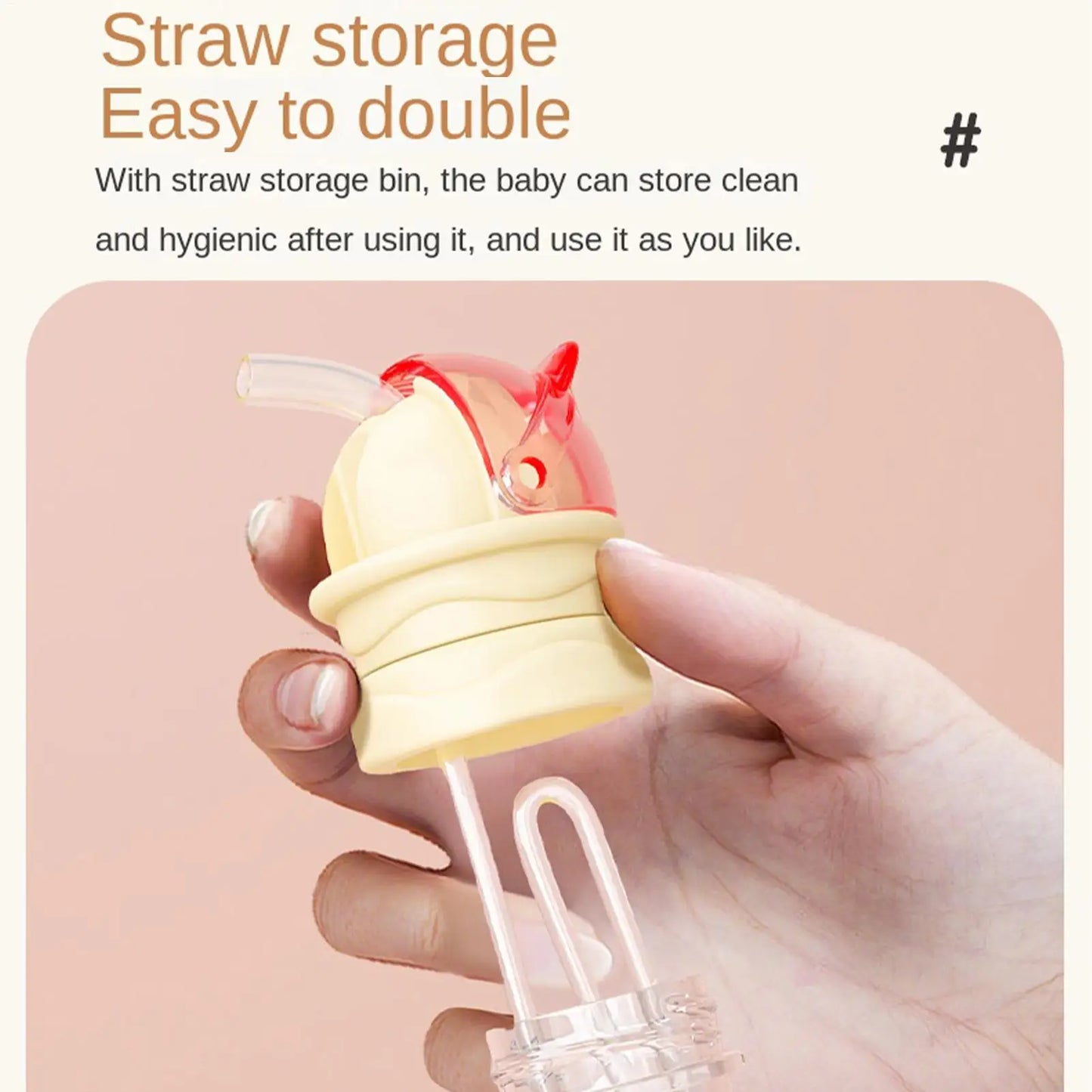 Kids Reusable Straw Spout Bottle Topper – Leak-Proof Sippy Cap
