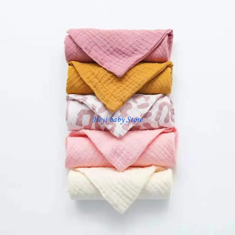 5-Pack Baby Soft Cotton Washcloths | Infant Face & Hand Towels