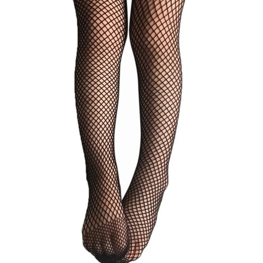 Girls Black Mesh Pantyhose Tights | Kids Stockings Ages 5–13 Kids Fashion Tights Peaceful Pleasures Health and Wellness