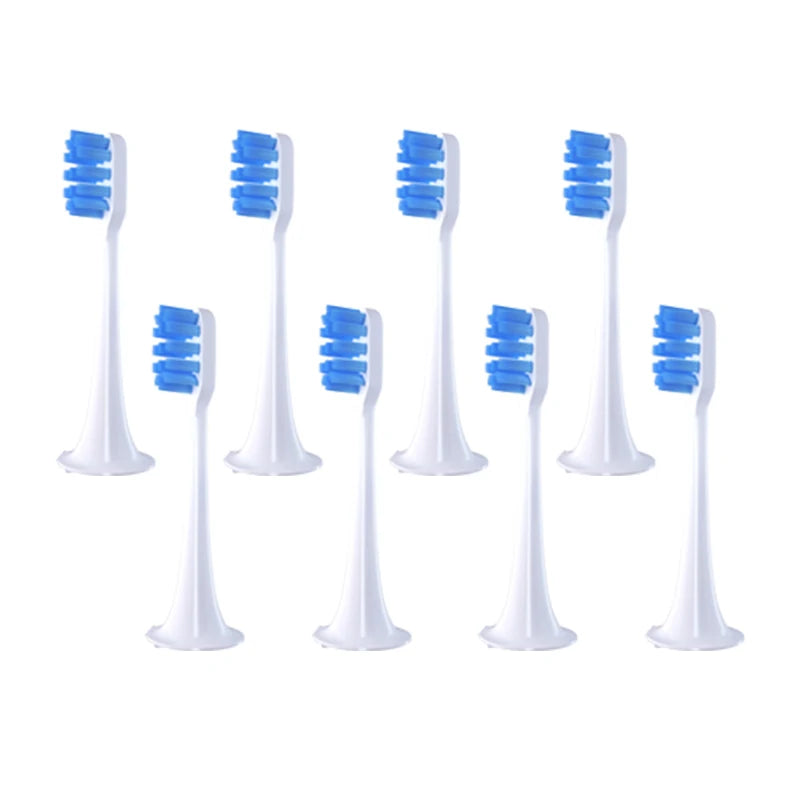 8-Pack Brush Heads for Xiaomi MIJIA T300/T500 Electric Toothbrush Toothbrush Replacement Heads Peaceful Pleasures Health and Wellness 8pcs Dark Blue