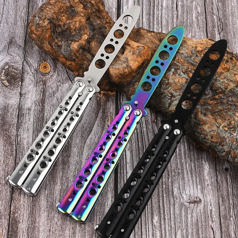 Butterfly Knife Trainer – Folding Balisong Practice Tool Peaceful Pleasures Health and Wellness