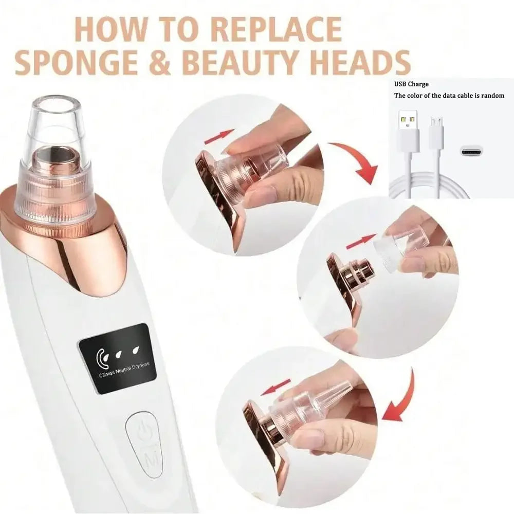 Electric Blackhead Remover Vacuum | 5-Level Pore Cleanser