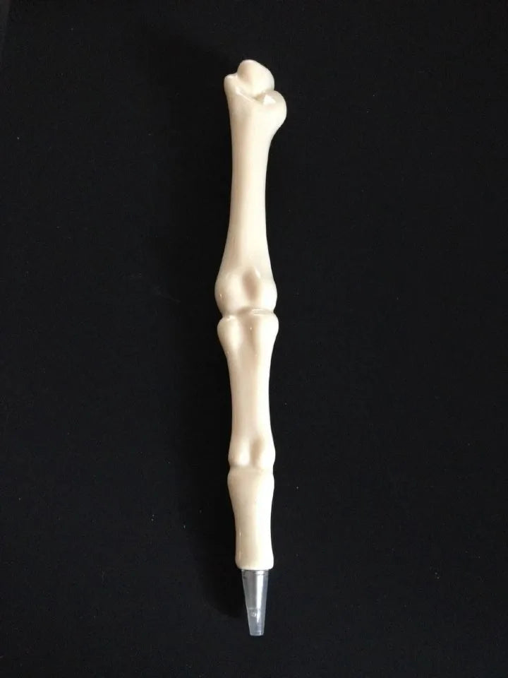 Bone Ballpoint Pen, Novelty Skeleton Ballpoint Pens, Beige Bone Shape Pens for School Office Halloween Birthday Party Peaceful Pleasures Health and Wellness black A