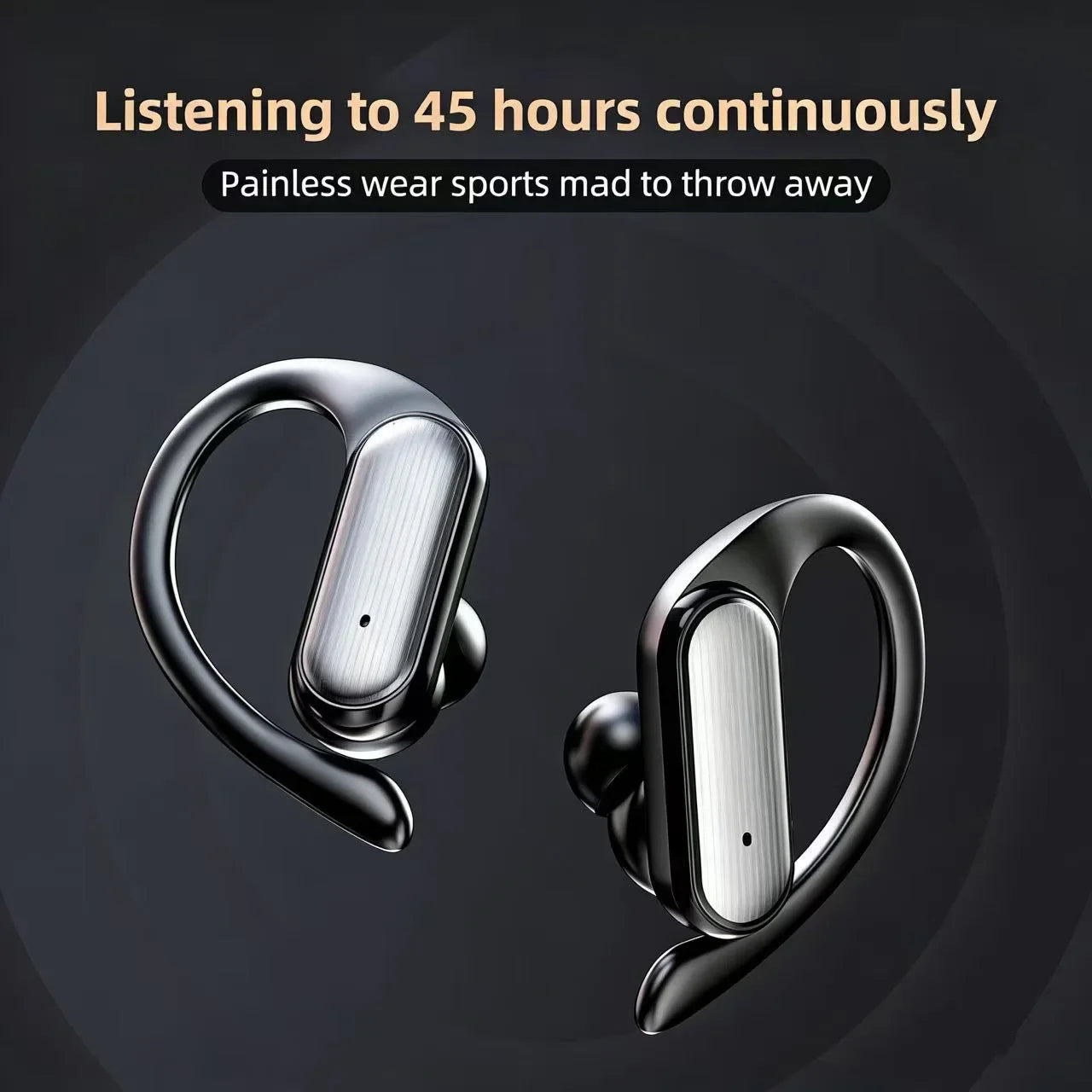 A520 Bluetooth 5.3 Wireless Sports Earbuds with Mic | 48Hr Battery