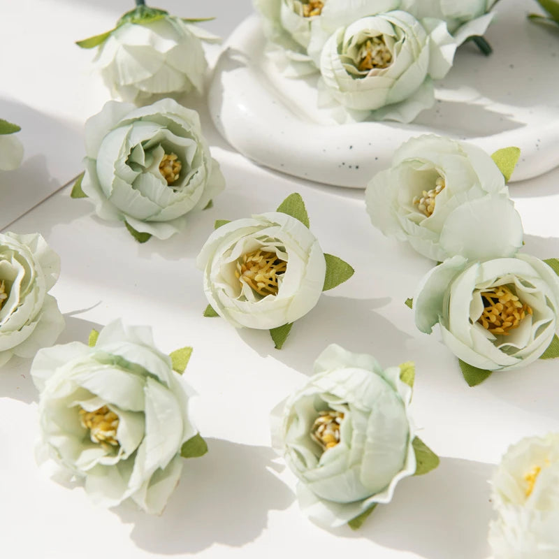Artificial Silk Rose Flower Heads 10/20pcs – Multicolor Decor