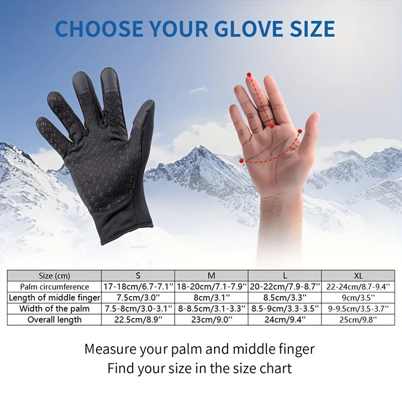 RooRuns Winter Cycling Gloves – Windproof & Touchscreen Warm