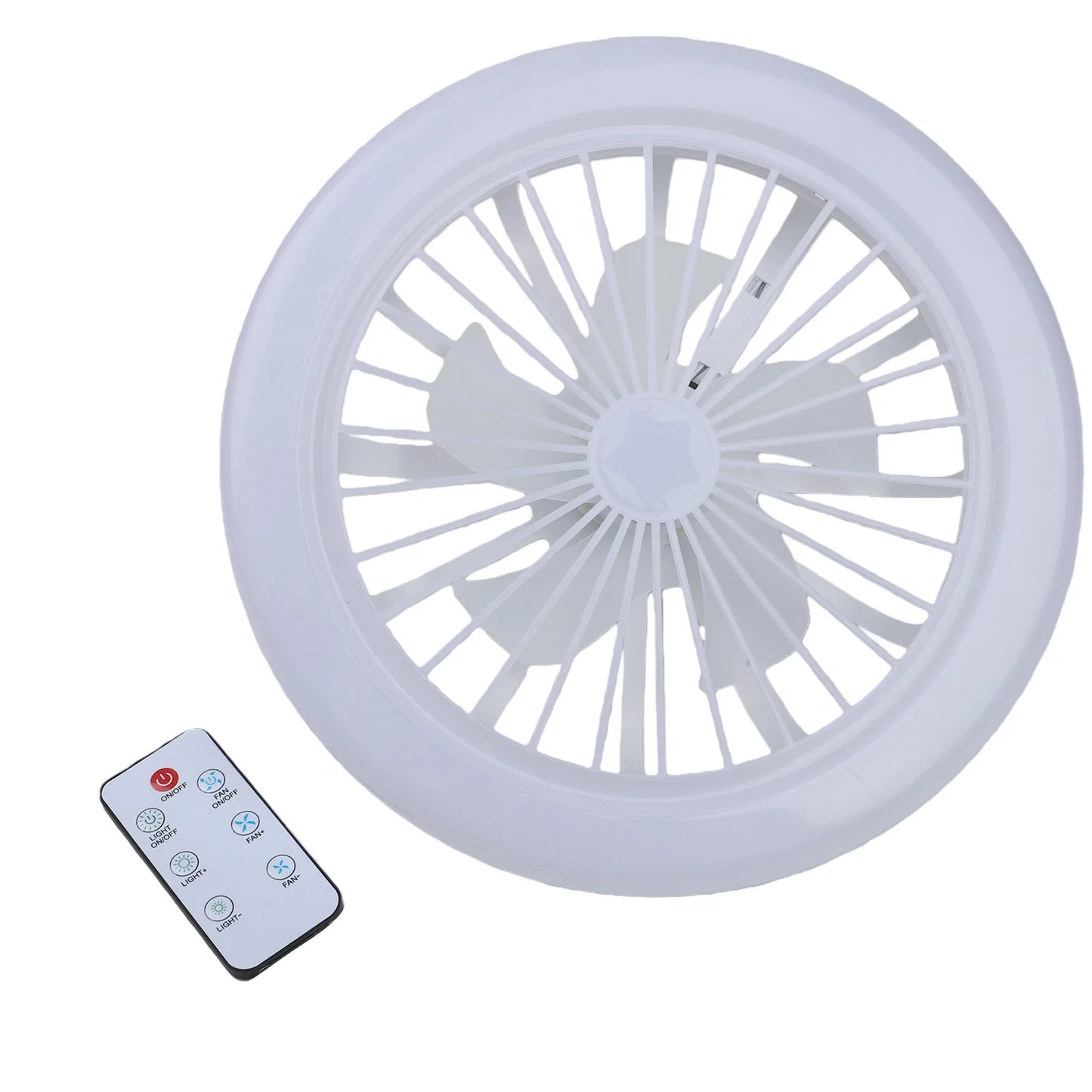 E27 Household Energy-saving Fan Bulb Living Room Remote Control Screw