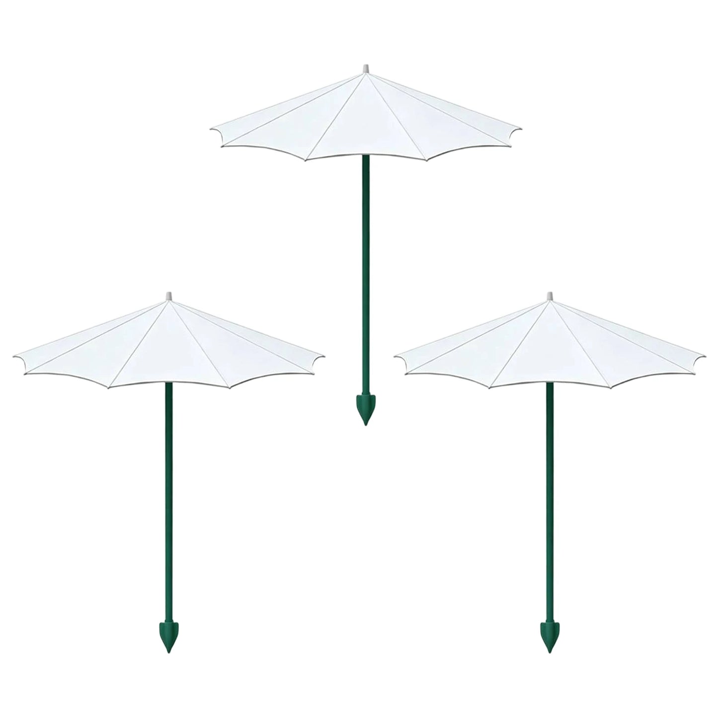 1/3Pcs Outdoor Plant Sun Shade Canopy Weatherproofs Garden Stake Plant Shade Umbrella Anti-Scorch Outdoor Garden Supplies Peaceful Pleasures Health and Wellness 34cm White 3PCS