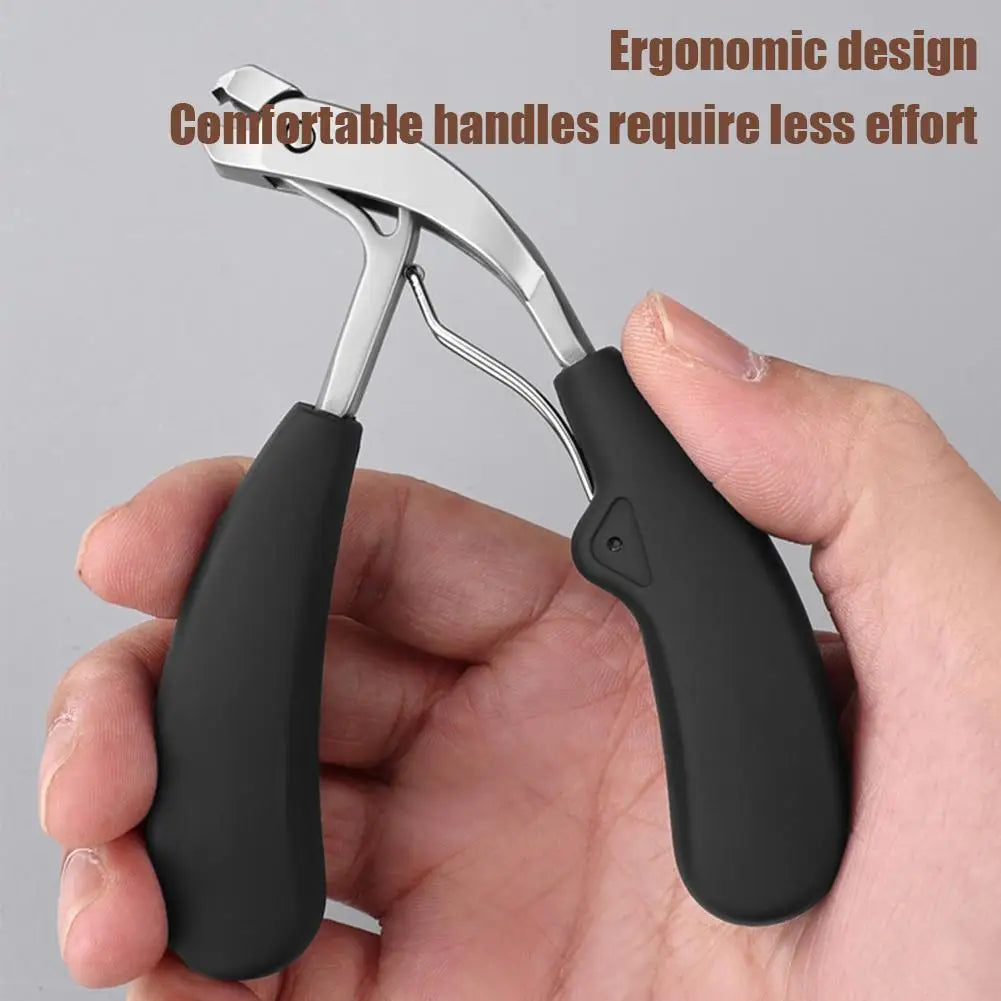 Curved Nail Clippers With Large Opening Anti-Splash Storage Nail Clippers For The Elderly Thick Toenails Heavy Duty Peaceful Pleasures Health and Wellness