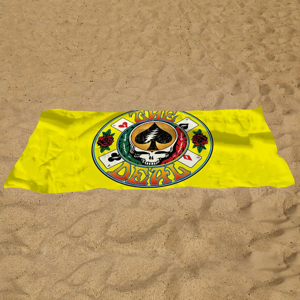 Grateful Dead Beach Towel | Quick-Dry Sports & Travel Quick-Dry Beach Towel Peaceful Pleasures Health and Wellness