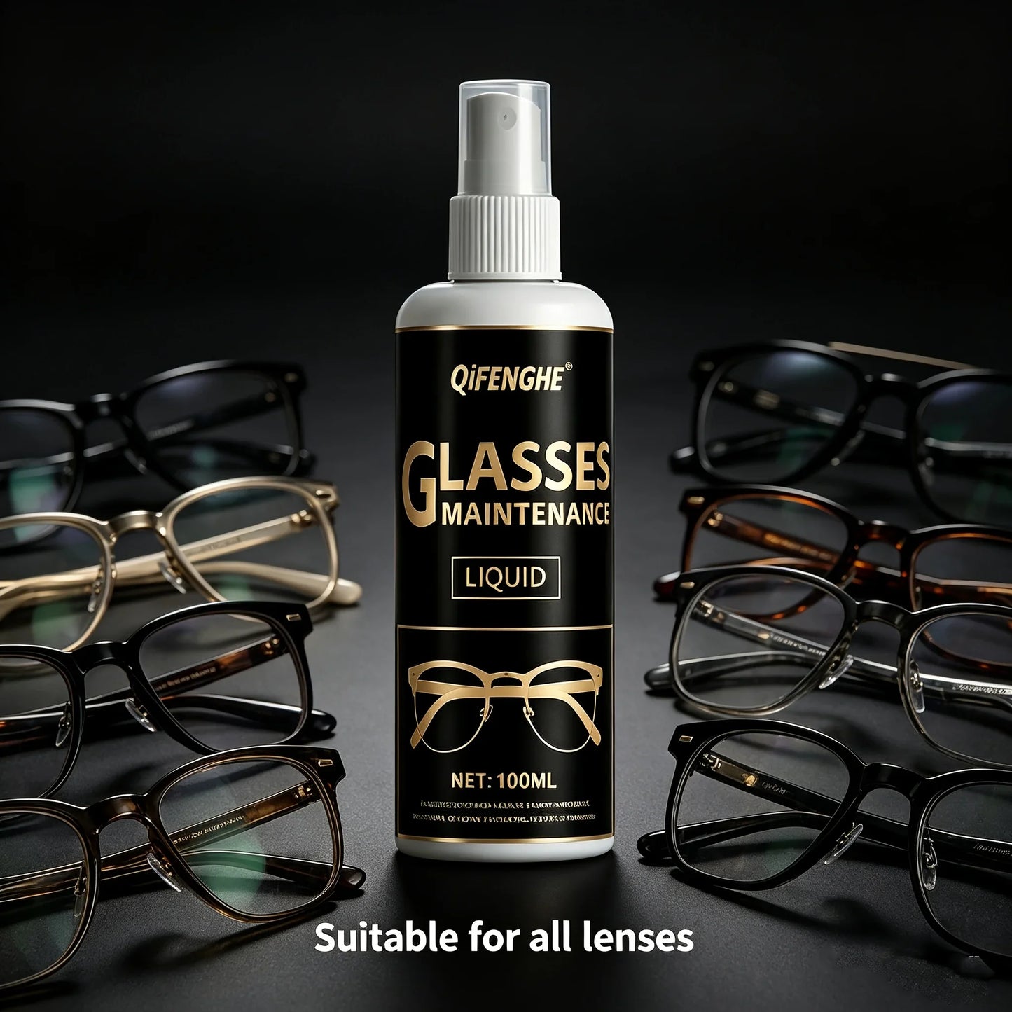 QiFENGHE Eyeglass Cleaner Spray 3.38oz – Lens & Screen Cleaner
