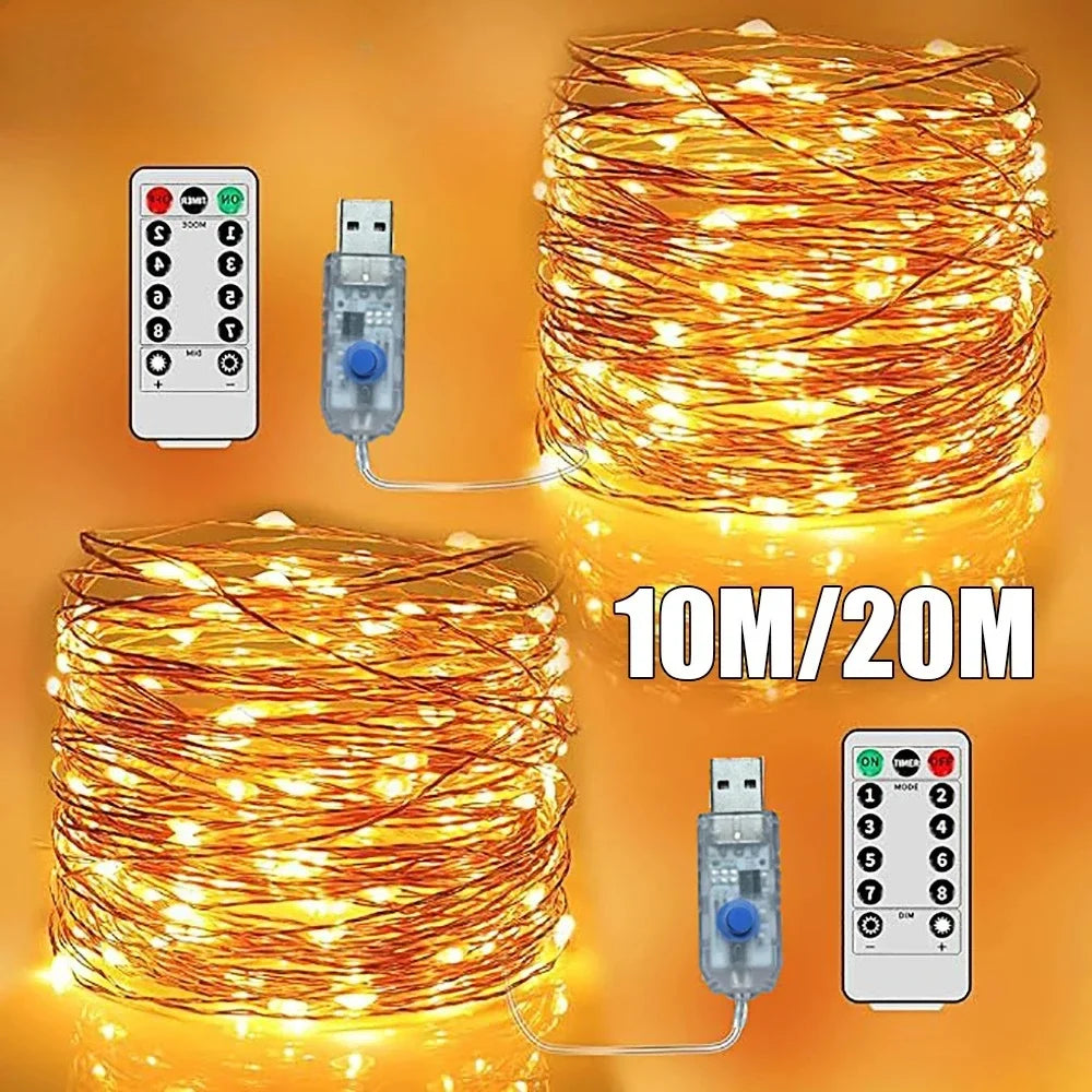 USB LED Copper Wire Fairy Lights 5M 10M 20M | Waterproof