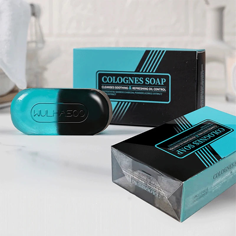 Two Colours Cologne Handmade Soap Lightly fragranced Lathering removes excess oil leaving skin naturally clean and refreshed Peaceful Pleasures Health and Wellness