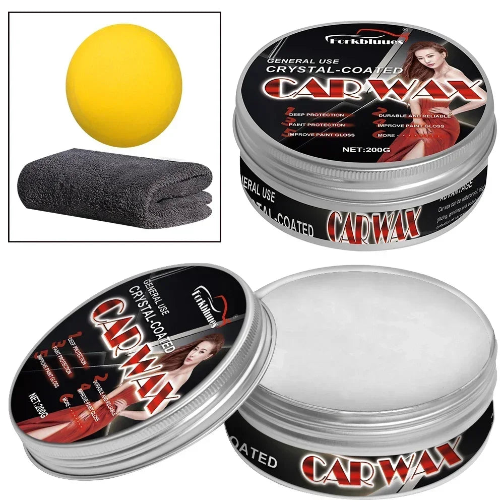 Natural Brazilian Carnauba Wax Paint Beauty Polish and Stain Removal Anti-scratch Car Wax Coating Solid Car Wax Peaceful Pleasures Health and Wellness For white car