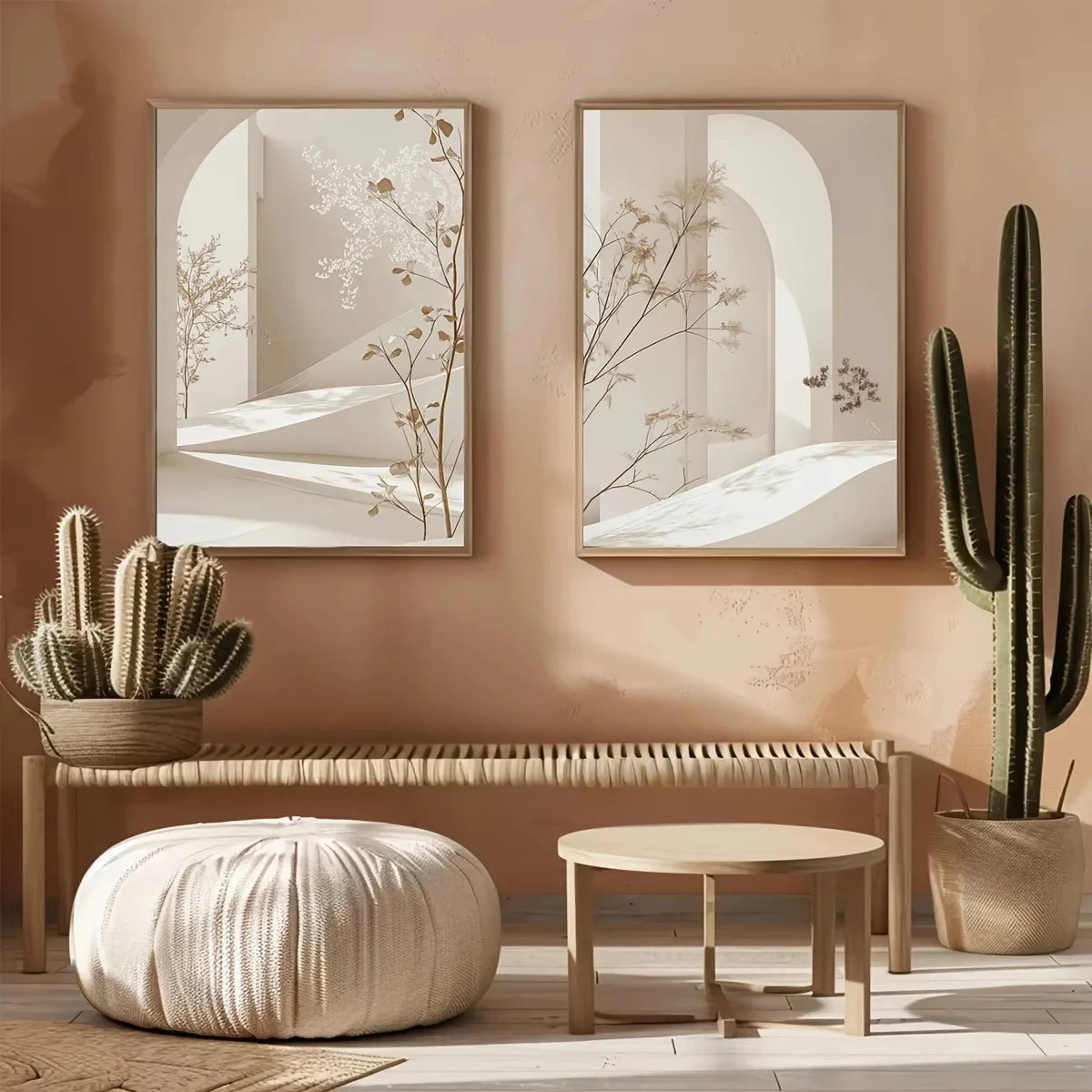 Minimalist Arch Landscape Canvas Print | Bohemian Wall Art