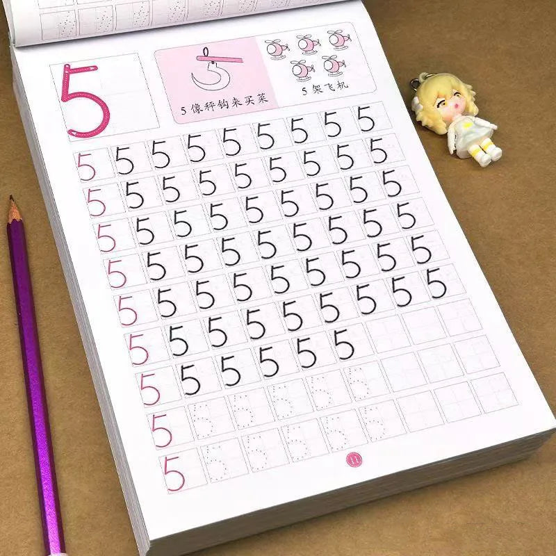 Preschool Number Tracing Workbook 78 Pages Kids Handwriting Practice