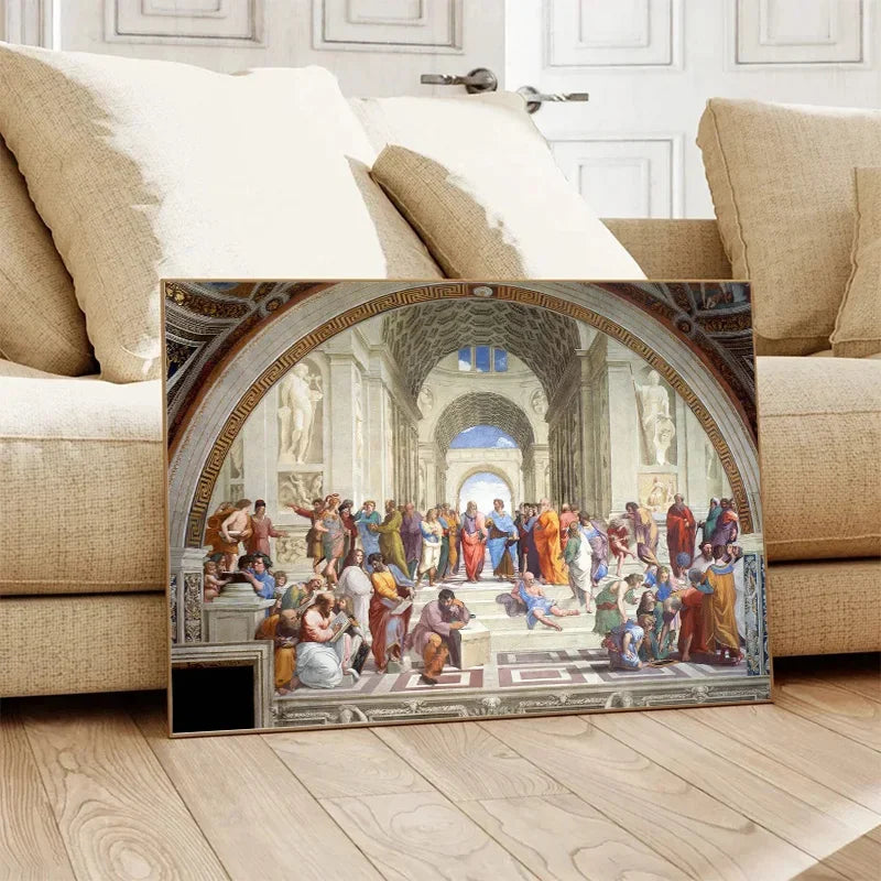 The Creation of Adam By Michelangelo Fallen Angel Posters Canvas Painting And Prints Wall Art HD Pictures Living Room Home De Peaceful Pleasures Health and Wellness