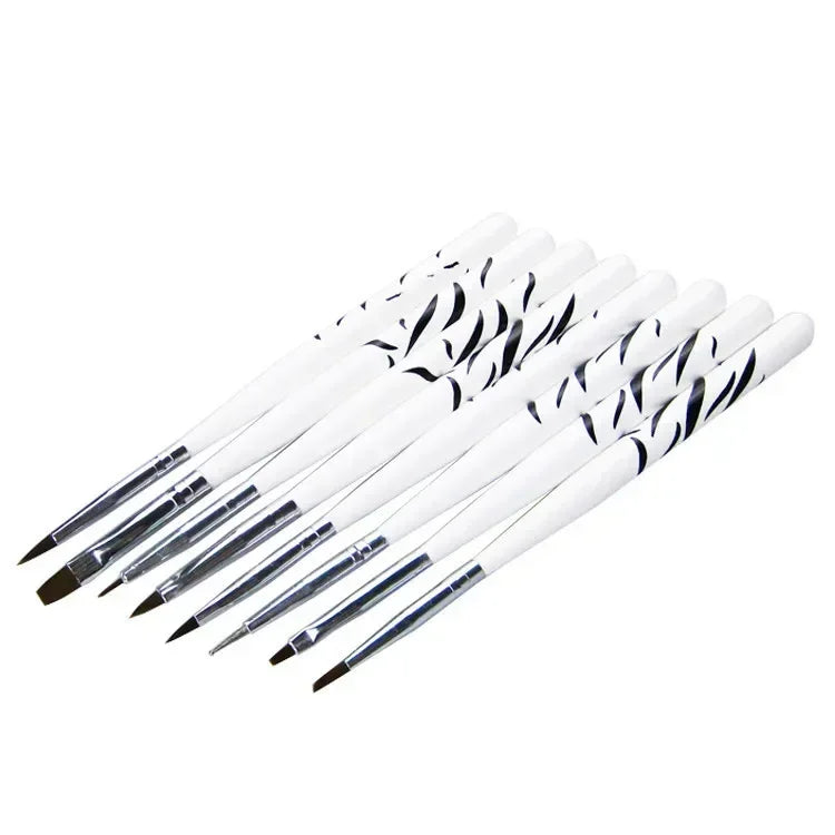 Nail Art Painting Dotting Design Manicure Accessories, 7PCS Nail Brush Kit Pen Tool with Storage Box Stand Peaceful Pleasures Health and Wellness