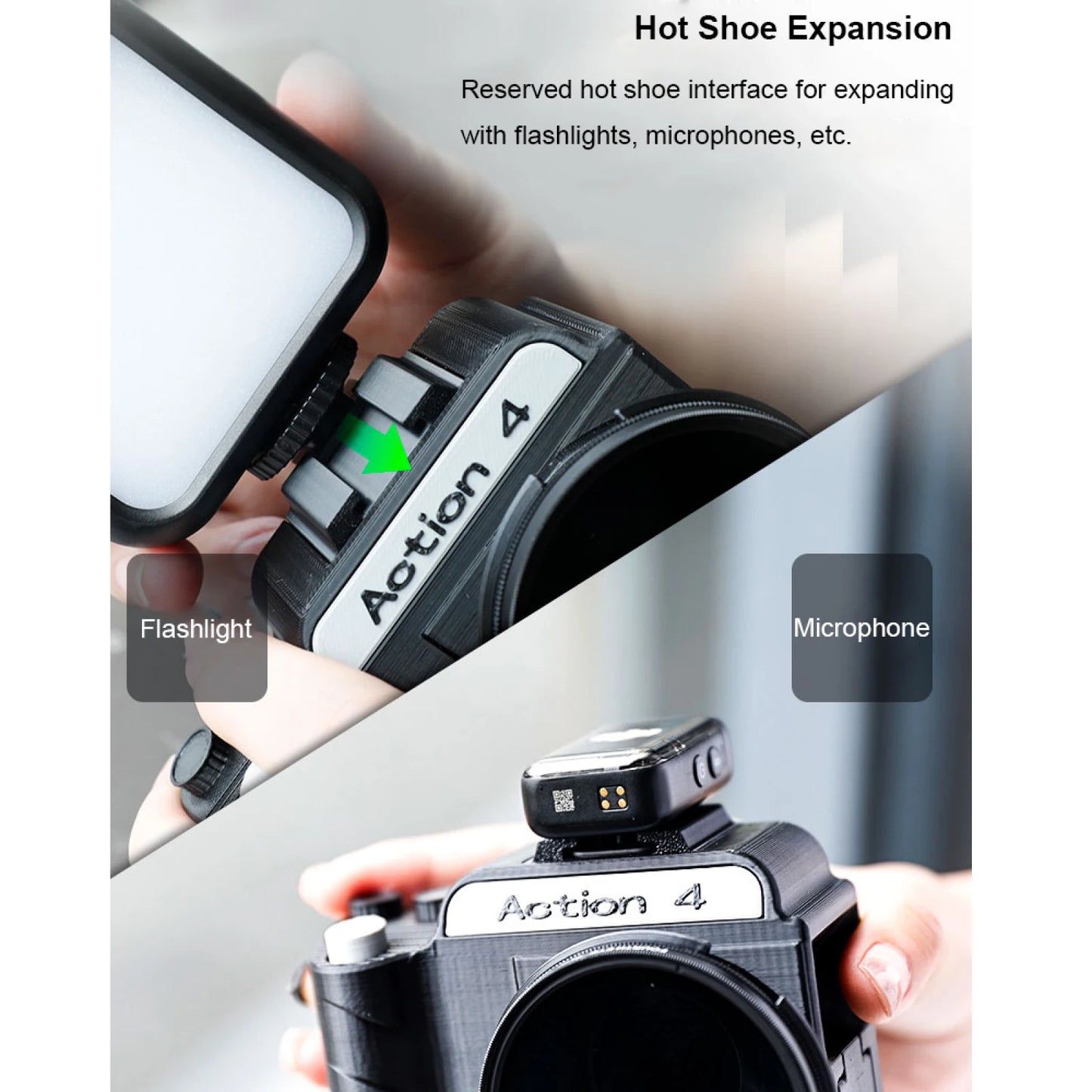 3D Printing Street Grip Vlog Holder Combo Camera Grip Holder For Dji Action5 Pro/4/3 Camera Grip And Camera Accessories Peaceful Pleasures Health and Wellness