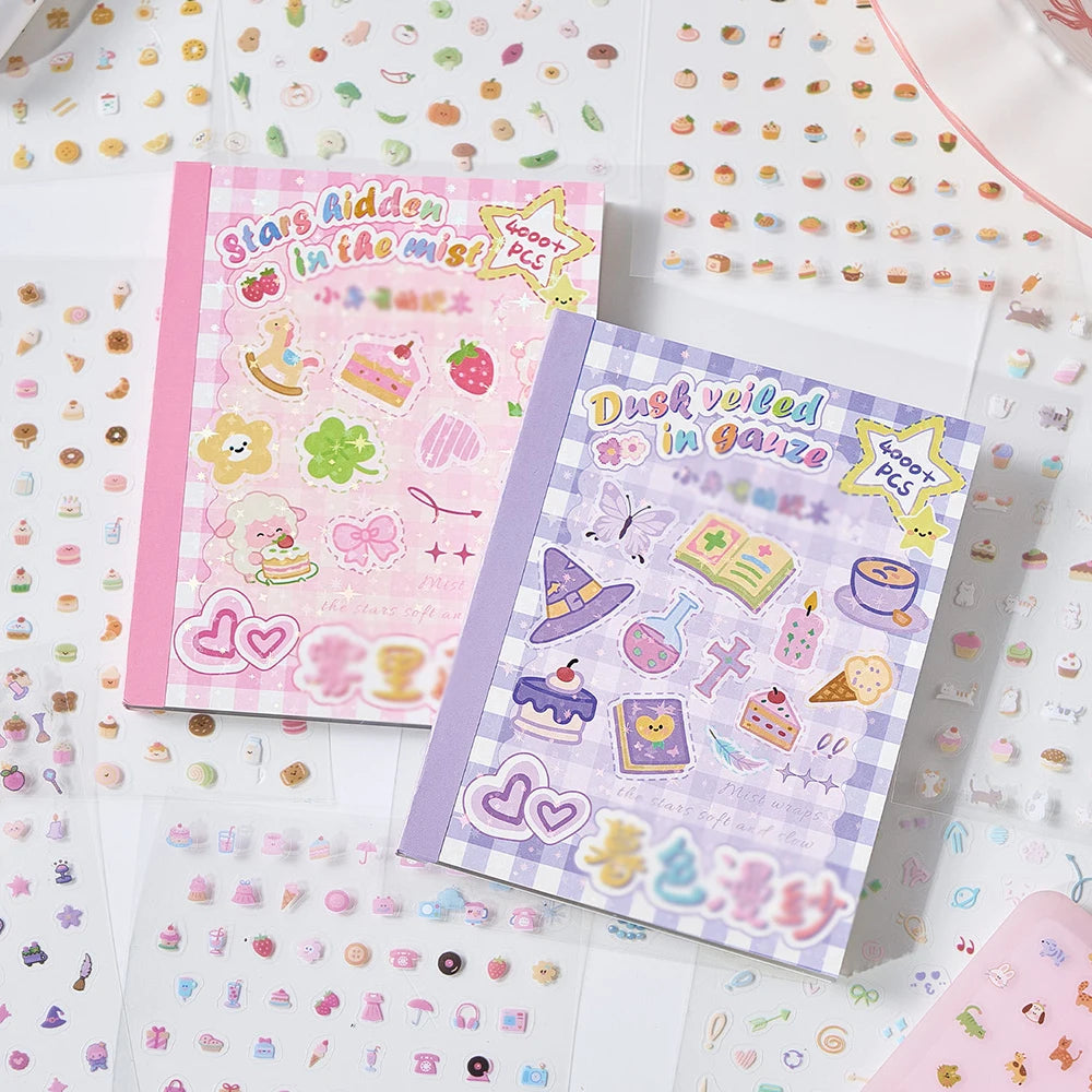 Mini Cut Film Sticker Book Cute Handbag Nail Stickers