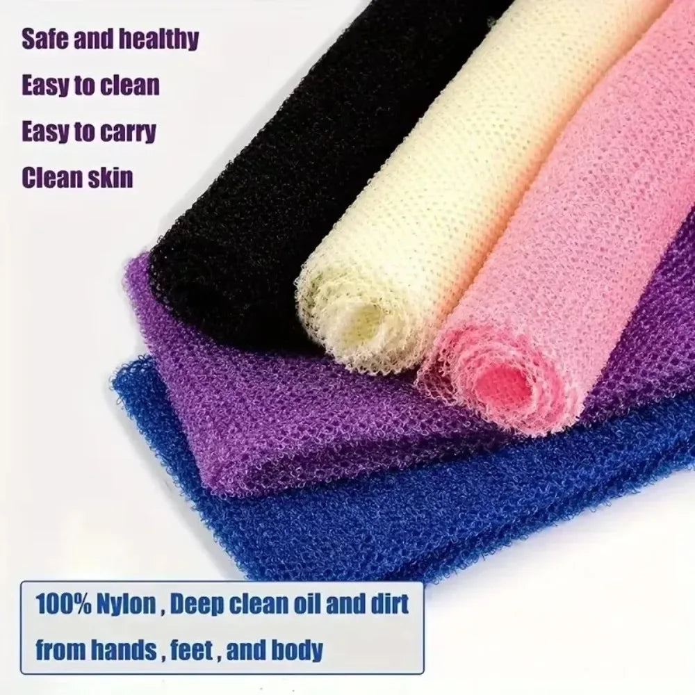 Exfoliating African Net Bath Sponge & Loofah Washcloth – Double-Sided Shower Scrubber for Smooth Skin (1/3 Pcs) Peaceful Pleasures Health and Wellness