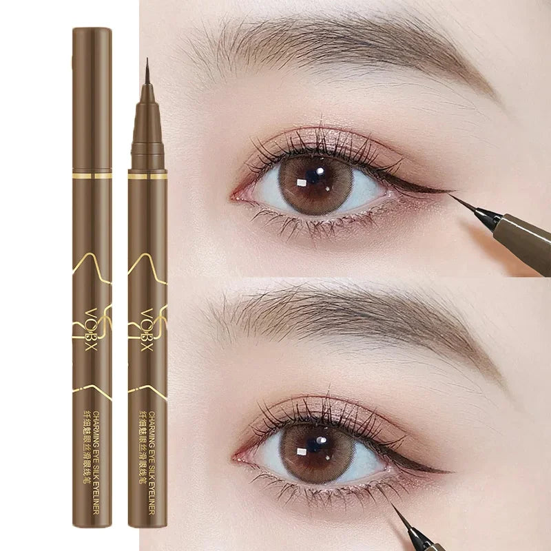 Brown Liquid Eyeliner Pen – Waterproof, Long-Lasting