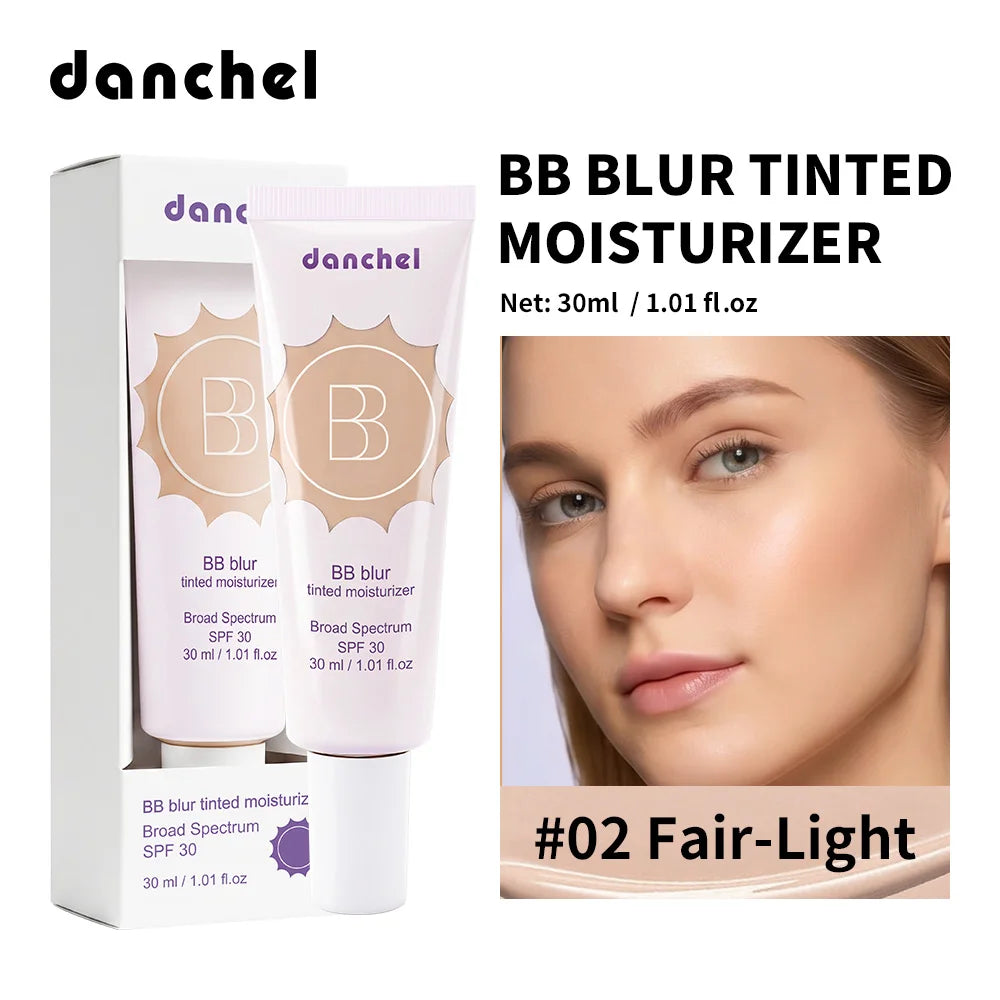 SPF30 BB Blur Tinted Moisturizer Medium Coverage Even Skin Tone Lightweight Sun Protection Face Makeup Peaceful Pleasures Health and Wellness 2Fair-Light