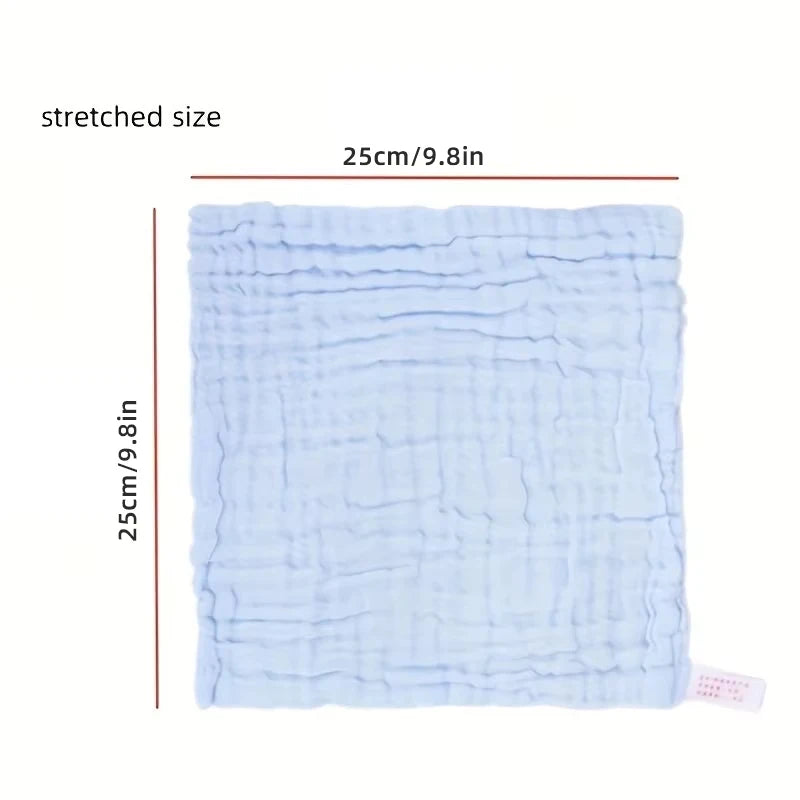Baby Muslin Washcloths – Soft 6-Layer Cotton Newborn Face Towels