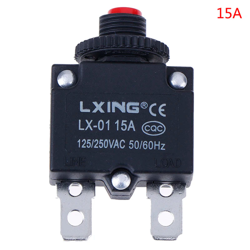 Circuit Breaker Overload Protector Switch 3A–30A | 120/250VAC