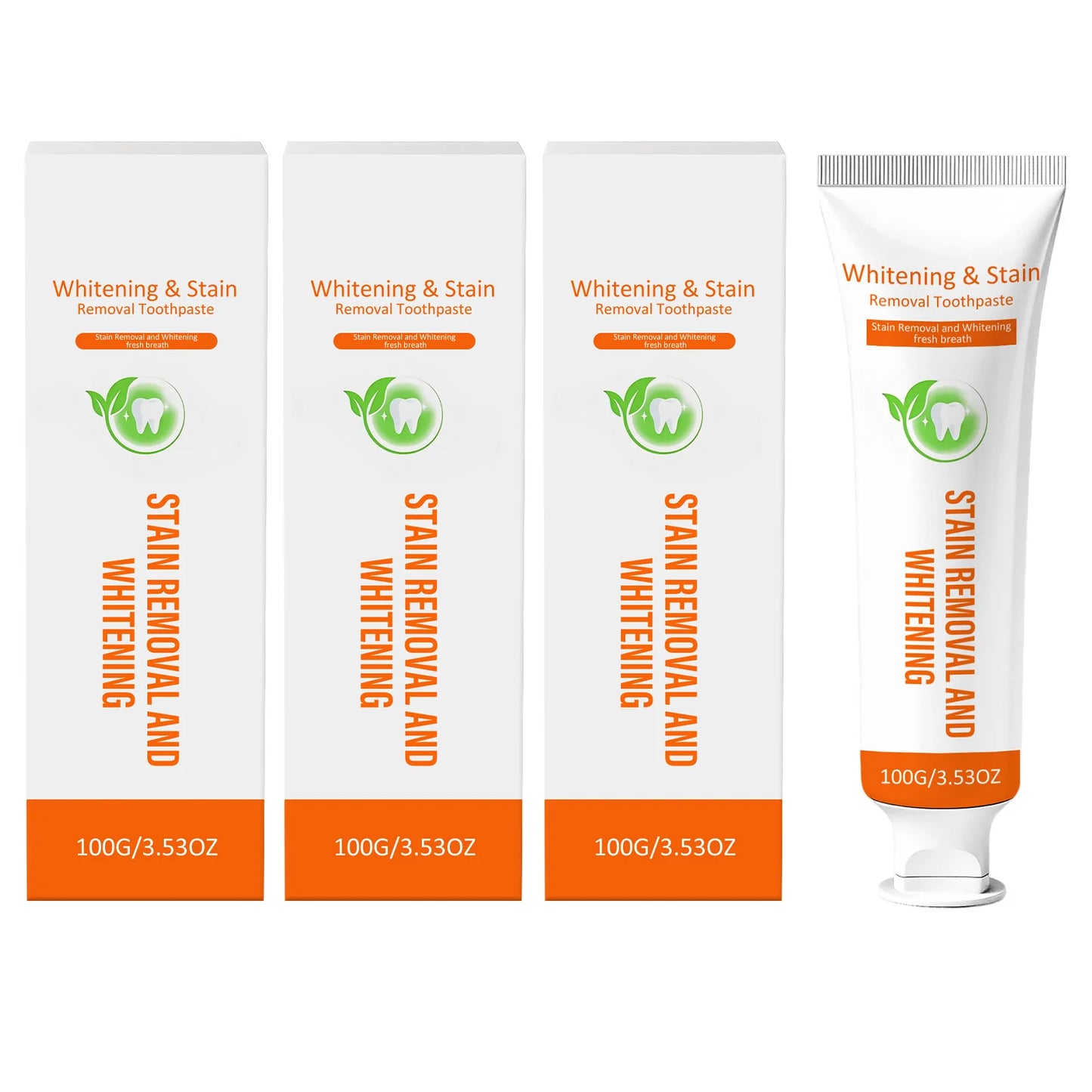 Whitening Stain Removal Toothpaste Remove Dental Plaque Freshing Eliminate Bad Breath Fragrance Gentle Cleaning Care Toothpaste Peaceful Pleasures Health and Wellness 3 x 100g Boxed
