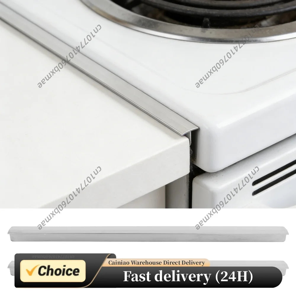 2 Pack Stainless Steel Stove Crevice Filler Easy Clean Heat Stove Crevice Guards Suitable for Even Surface Peaceful Pleasures Health and Wellness