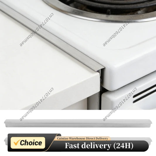 2 Pack Stainless Steel Stove Crevice Filler Easy Clean Heat Stove Crevice Guards Suitable for Even Surface Peaceful Pleasures Health and Wellness