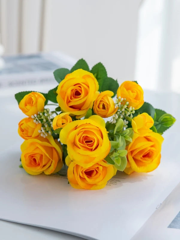 Artificial Silk Rose Bouquet | Wedding & Home Décor Flowers