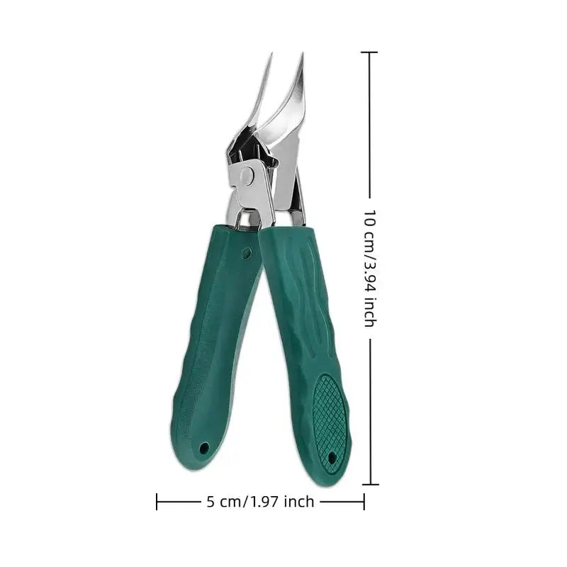 Slant Edge Nail Trimmer Toenail Nail Scissors Wide Opening Anti-Splash Stainless Steel Professional Ingrown Toenail Tools Peaceful Pleasures Health and Wellness one size