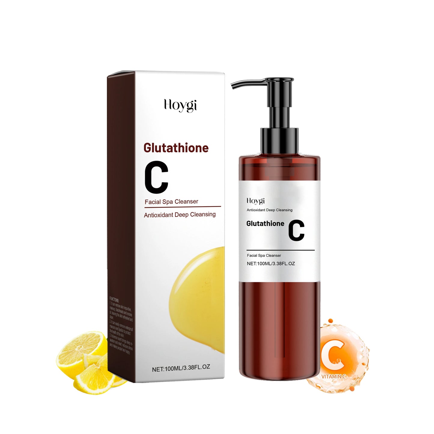 Vitamin C Cleansing Oil – Pore, Blackhead & Makeup Remover Peaceful Pleasures Health and Wellness 1Pcs