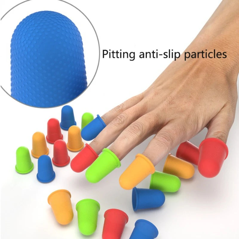 5Pcs/set Silicone Finger Protectors High-temperature Resistant Electronic Factory Operation Gloves Peaceful Pleasures Health and Wellness