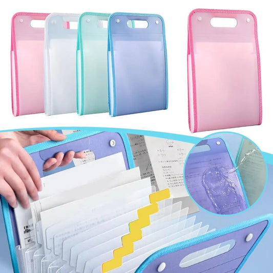13 Portable A4 Letter Size Macaron Color Accordian Document Organizers in Pocket File Folders for Classroom, Office,Home Storage Peaceful Pleasures Health and Wellness