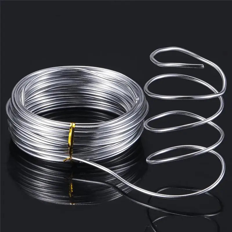10M 1/1.5/2mm Silver Aluminum Craft Wire Versatile Bendable Metal Craft Wire For Making Dolls Skeleton DIYs Jewelry Crafts Peaceful Pleasures Health and Wellness
