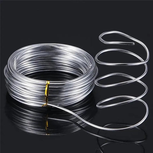 10M 1/1.5/2mm Silver Aluminum Craft Wire Versatile Bendable Metal Craft Wire For Making Dolls Skeleton DIYs Jewelry Crafts Peaceful Pleasures Health and Wellness