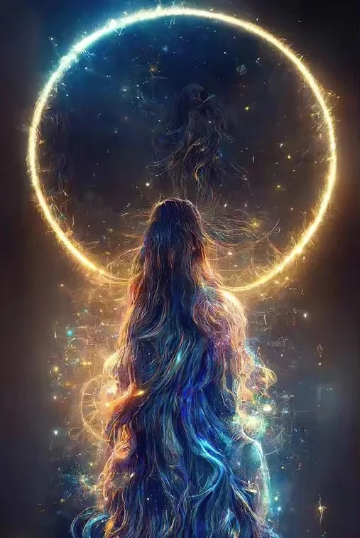 Flashing Magic Tree of Life Poster Galaxy Aurora Plant Canvas Art Natural Beauty Wall Painting for Living Room Home Decor Peaceful Pleasures Health and Wellness