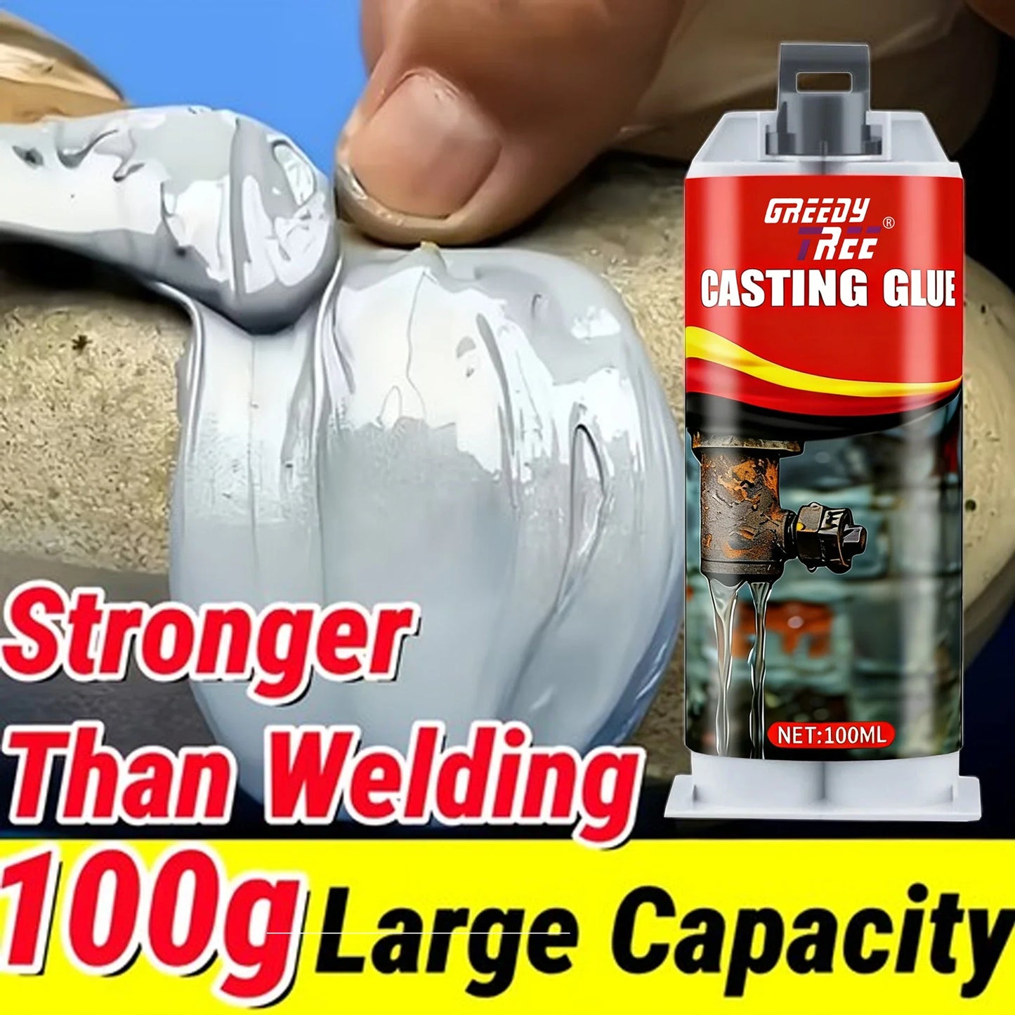 High-Strength Casting Glue Kit – Cracks, Leaks & Auto Repairs